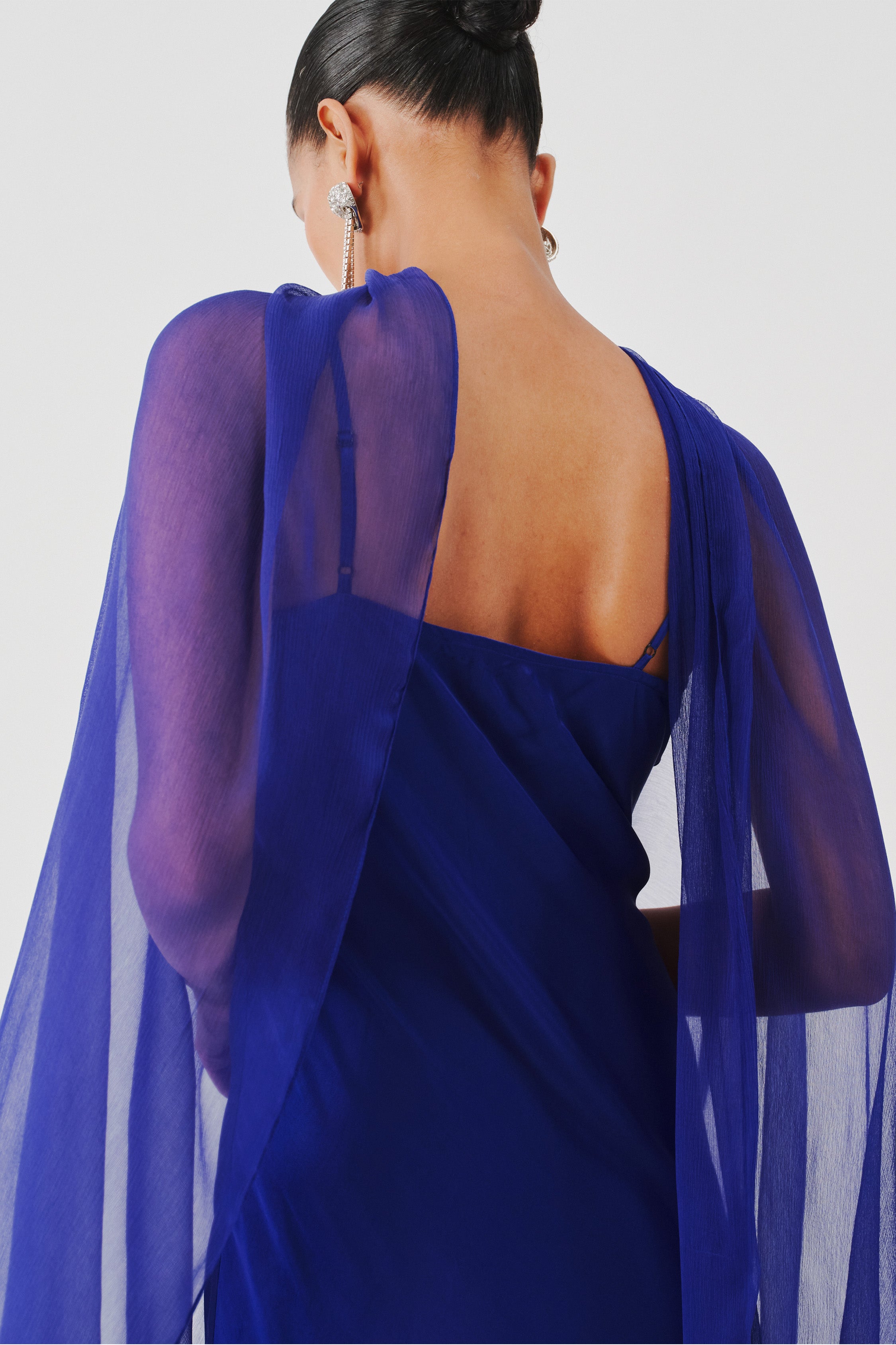 Tyra Slip Dress in Blue