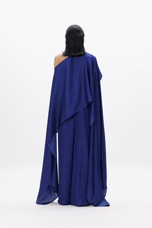 Aroka Modal Satin Pleated Skirt- Relax Fit with Fitted waistband with Back zipper.