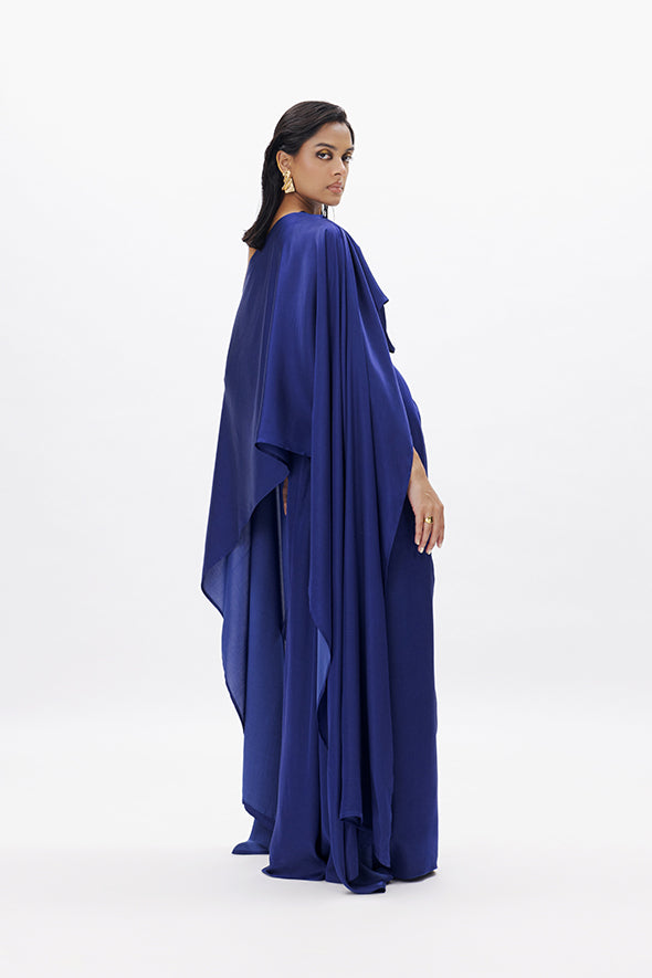 Aroka Modal Satin Pleated Skirt- Relax Fit with Fitted waistband with Back zipper.