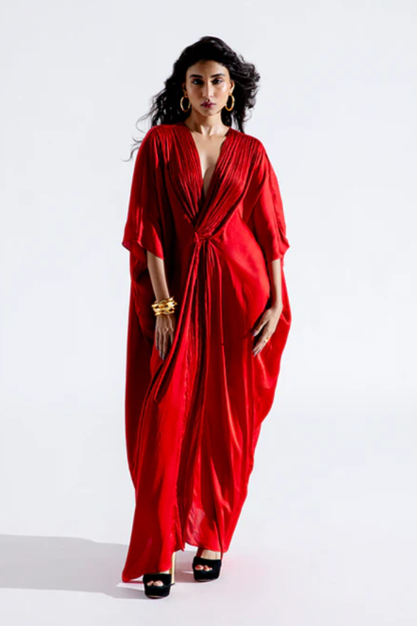 Regal Kaftan in Red