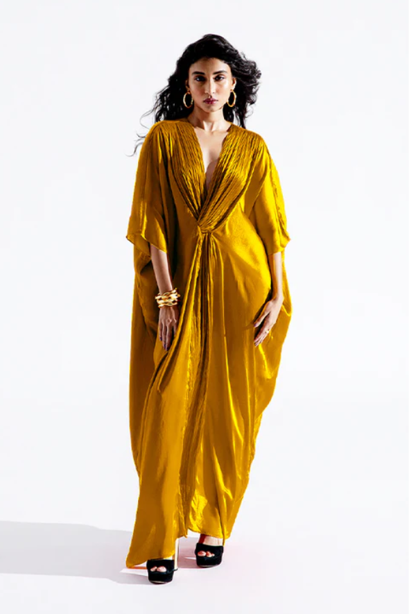 Regal Kaftan in Mustard