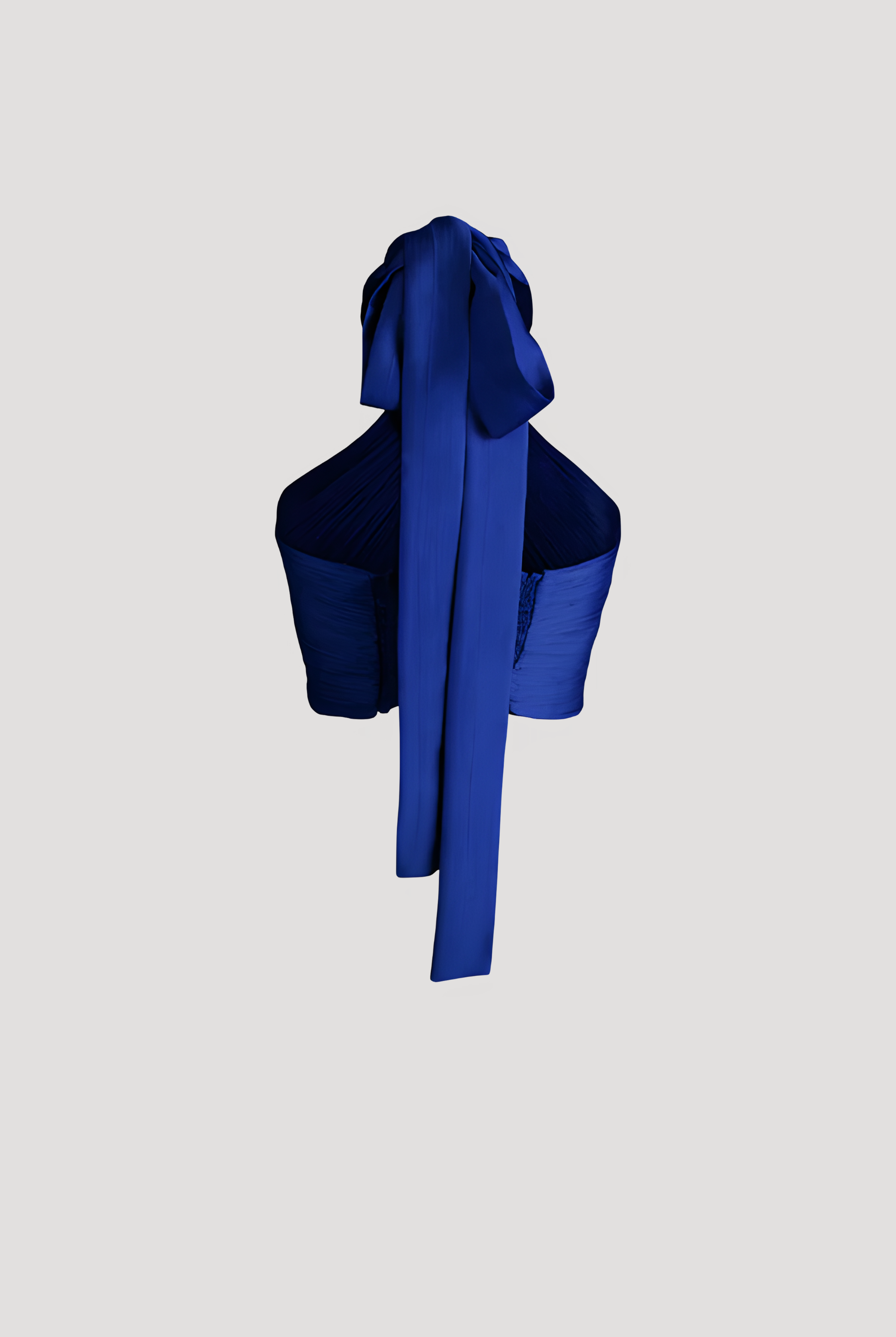 Hope Halter with Elastic back in Blue