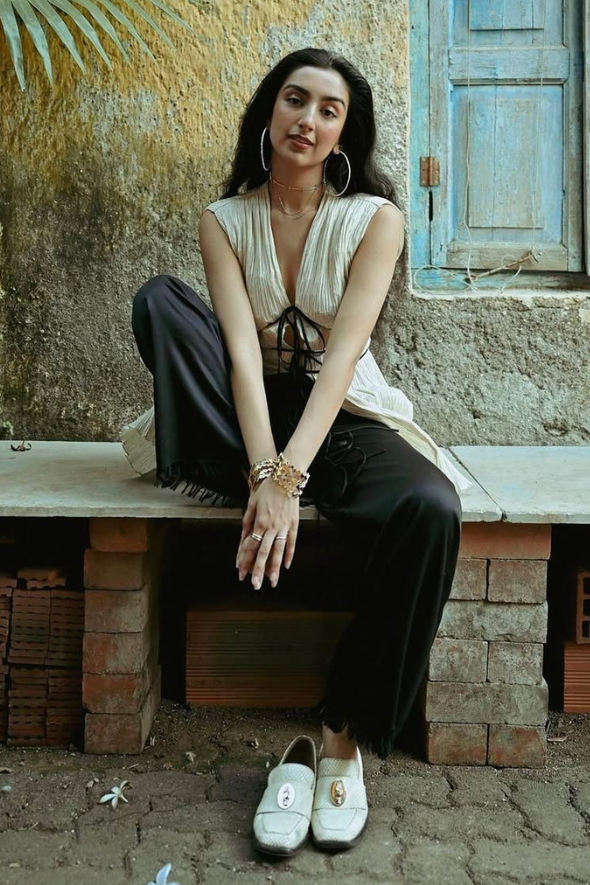 Romantique Ruched Top in Off White