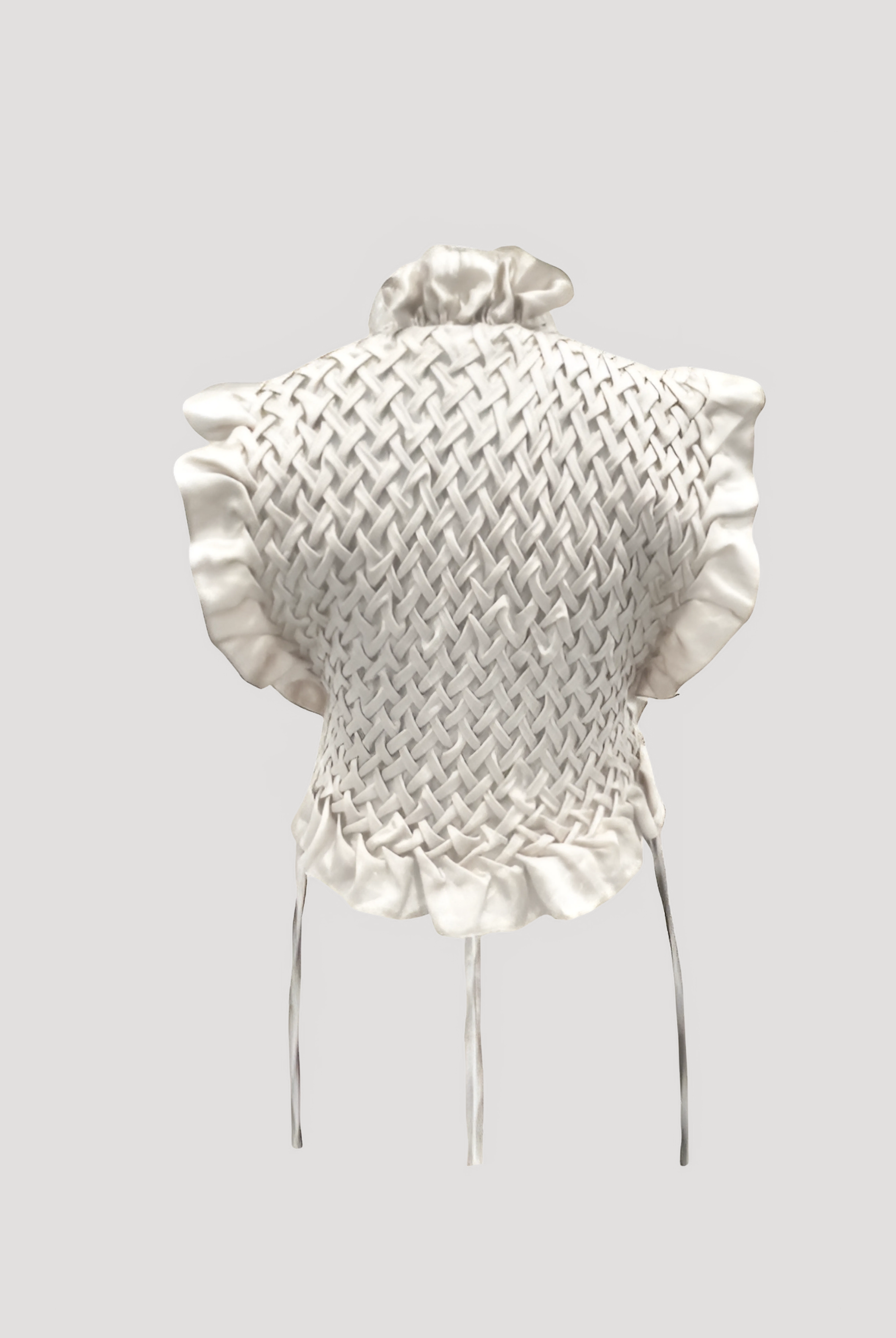 Phoenix Mashru Bib in White