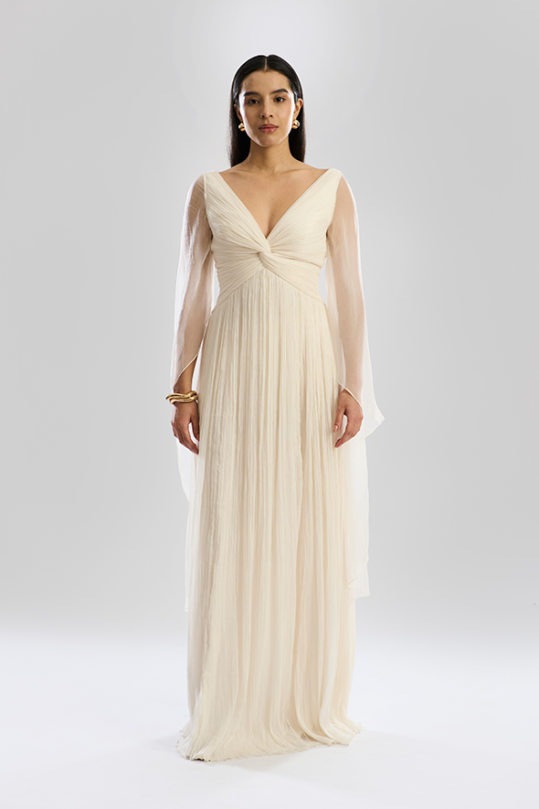 Elegant White Dresses: Dream Dress with Sleeves by Aroka.