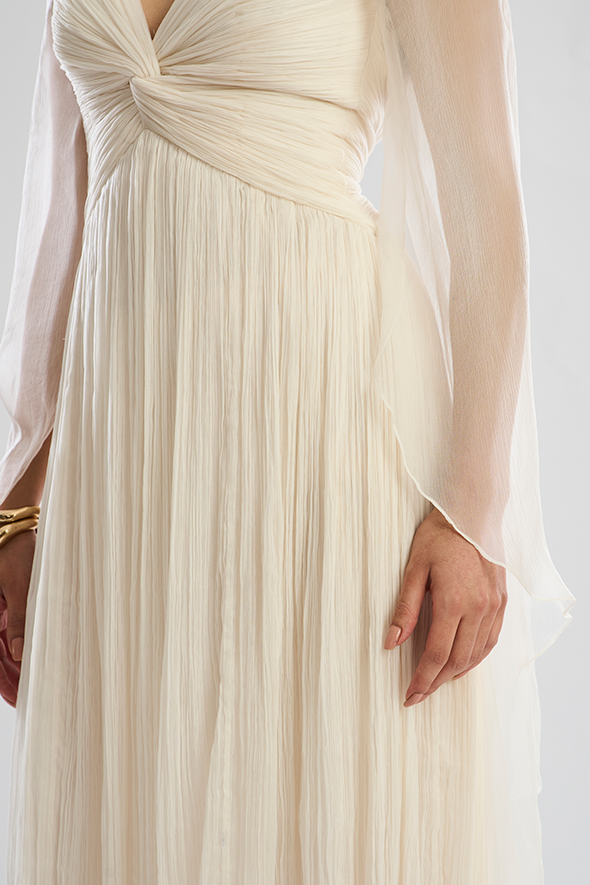 Elegant White Dresses: Dream Dress with Sleeves by Aroka.