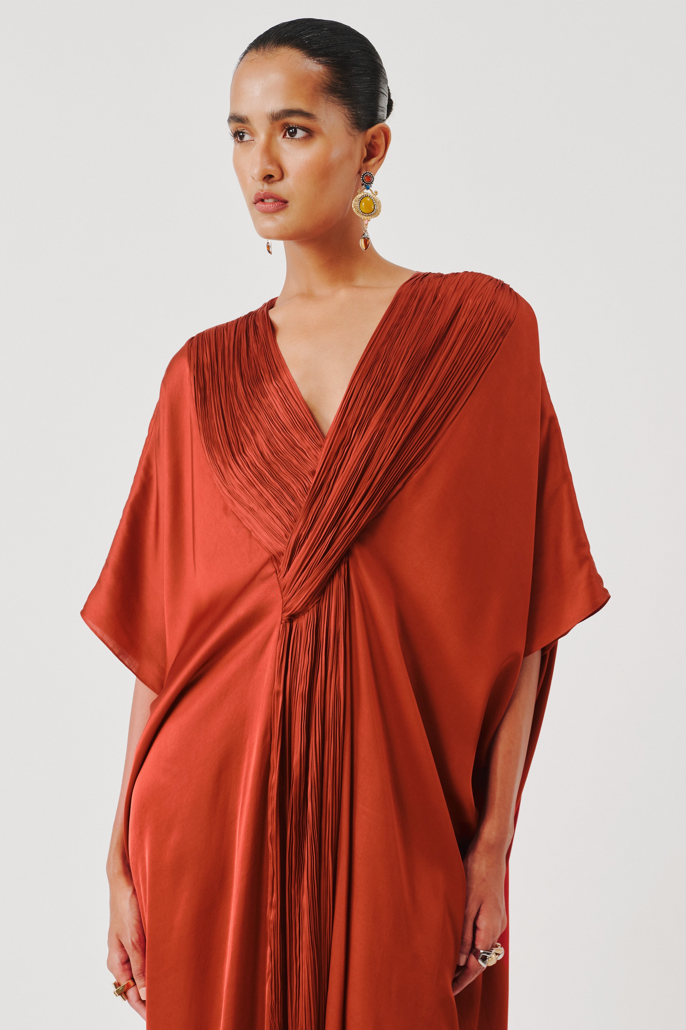 Regal Kaftan in Rust