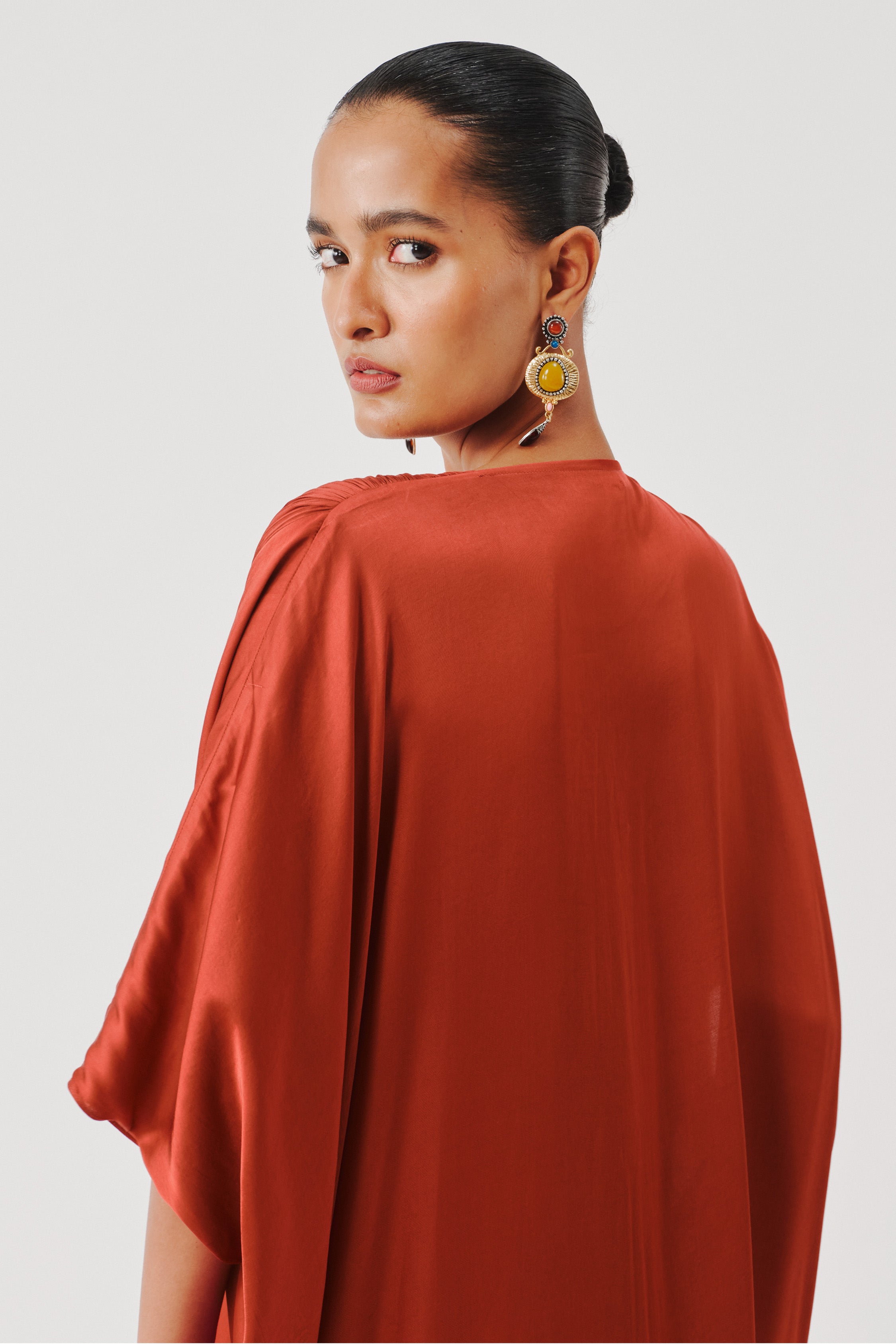 Regal Kaftan in Rust