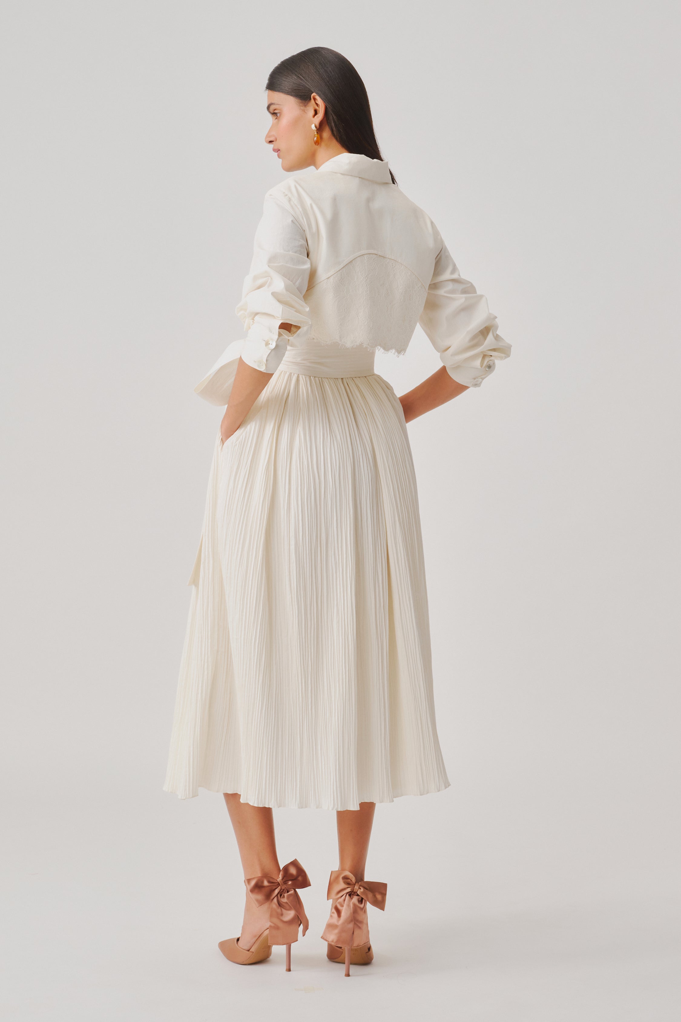 Ivory Atelier Trench Dress