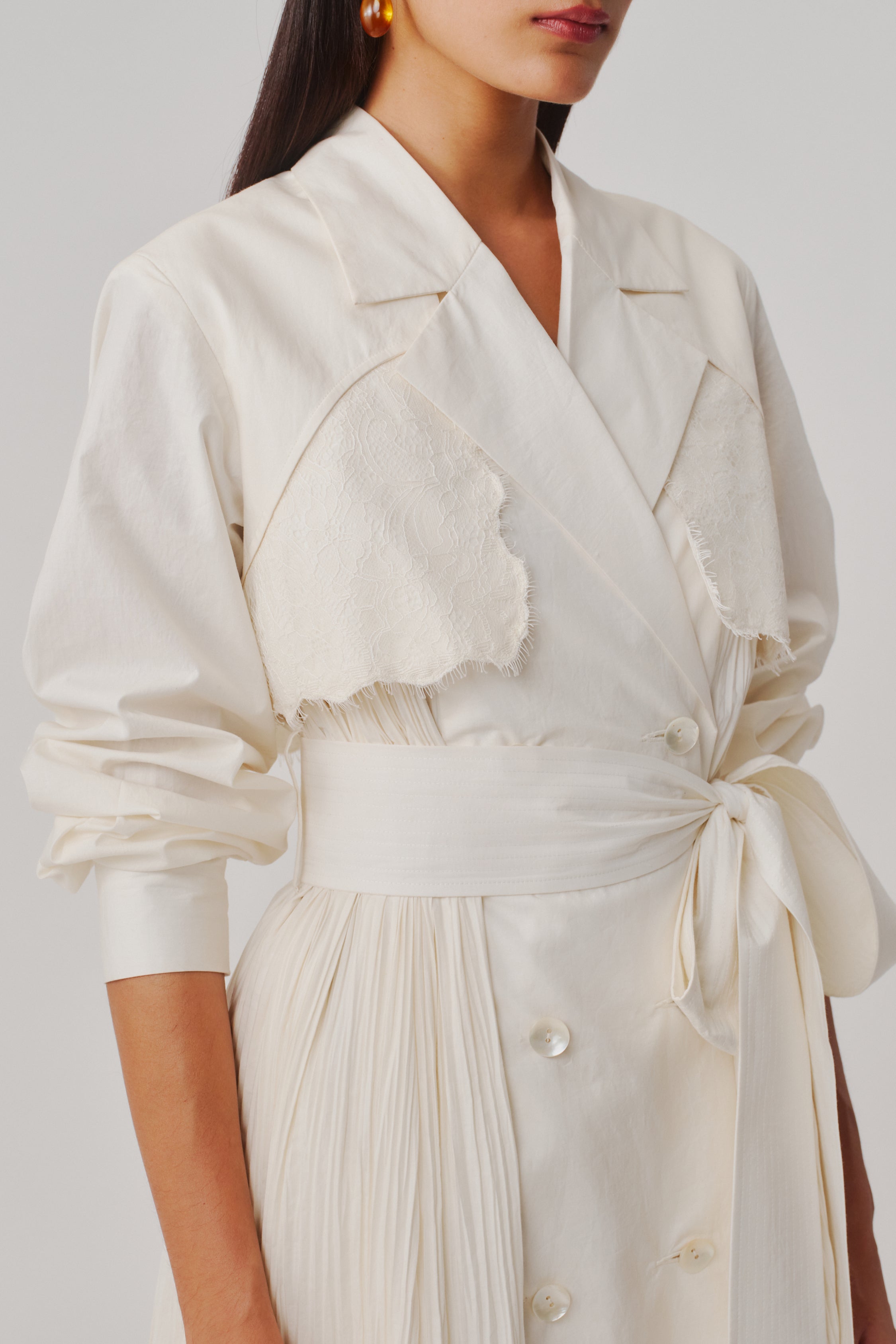 Ivory Atelier Trench Dress