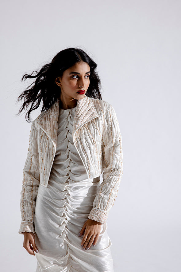 Champagne Quilted Jacket
