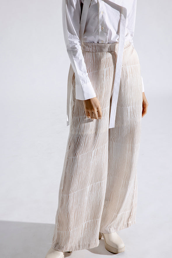 Stripe satin kiah pants