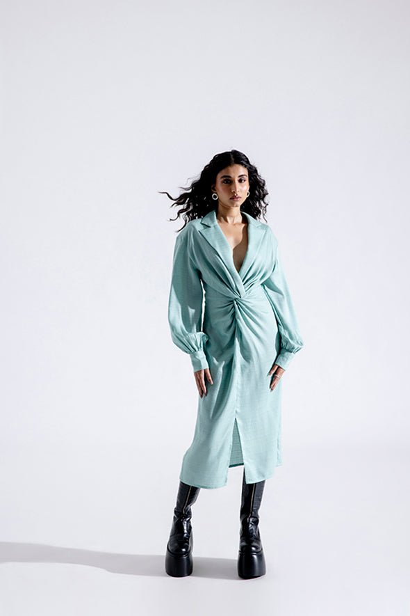 Anna Twist Shirt Dress
