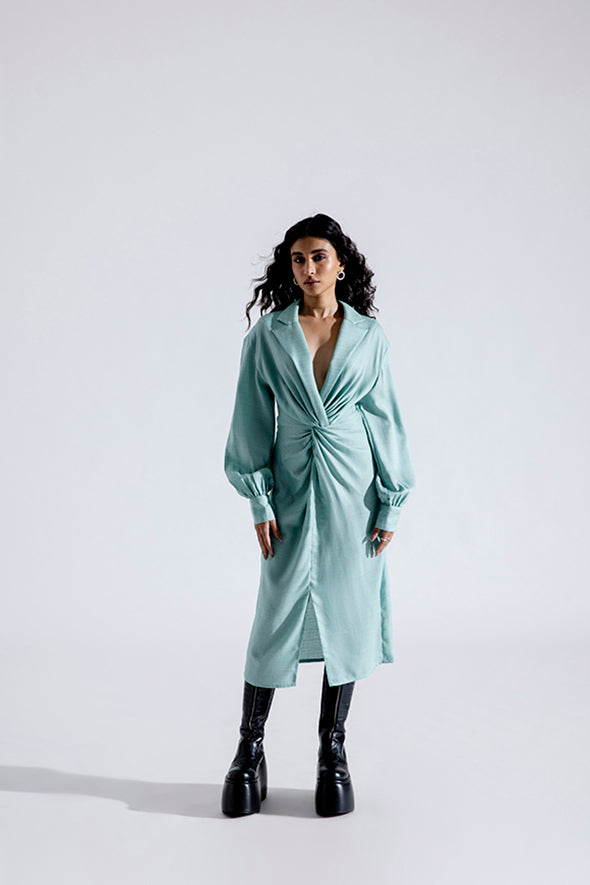 Anna Twist Shirt Dress