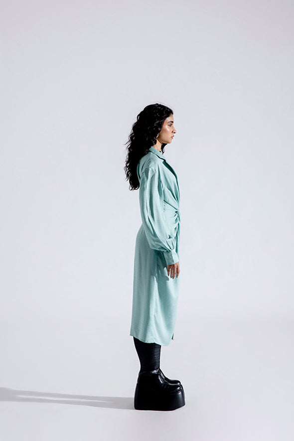 Anna Twist Shirt Dress