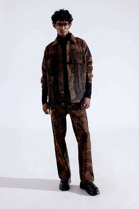 Rust Grunge Jeans