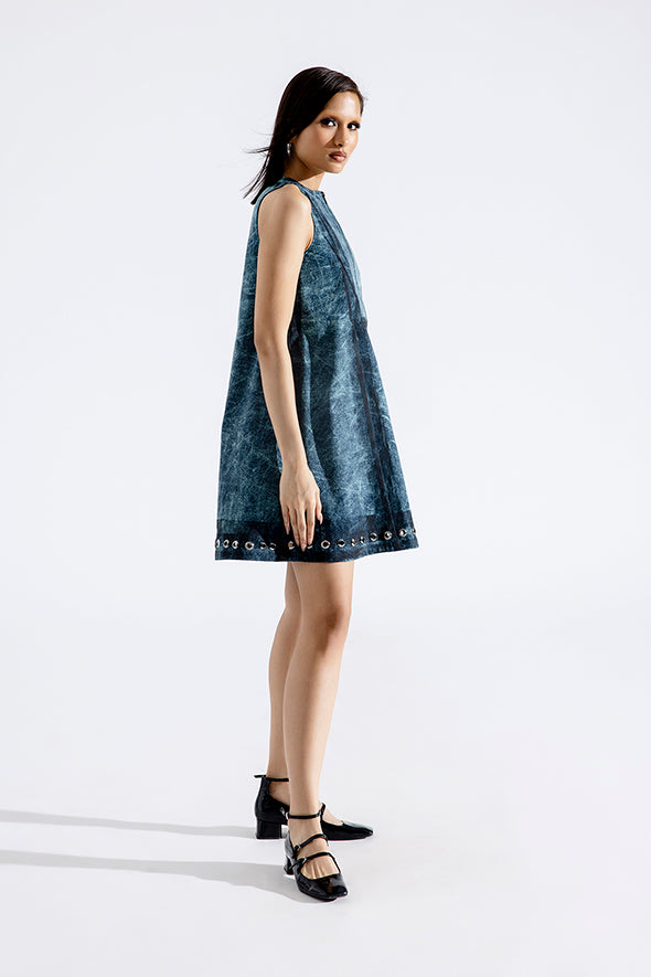 Twiggy denim mini dress