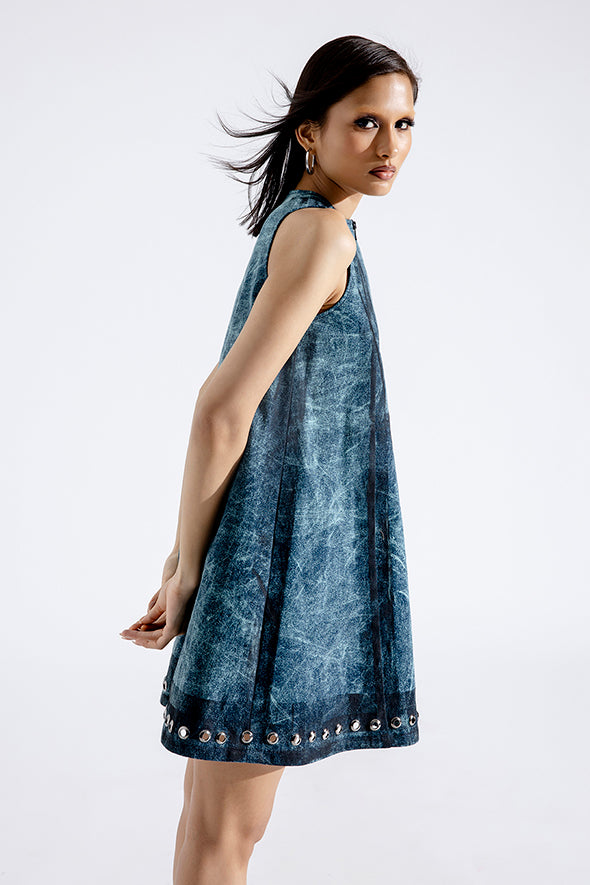 Twiggy denim mini dress