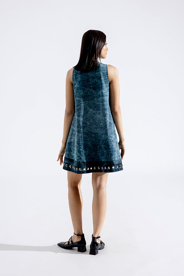 Twiggy denim mini dress