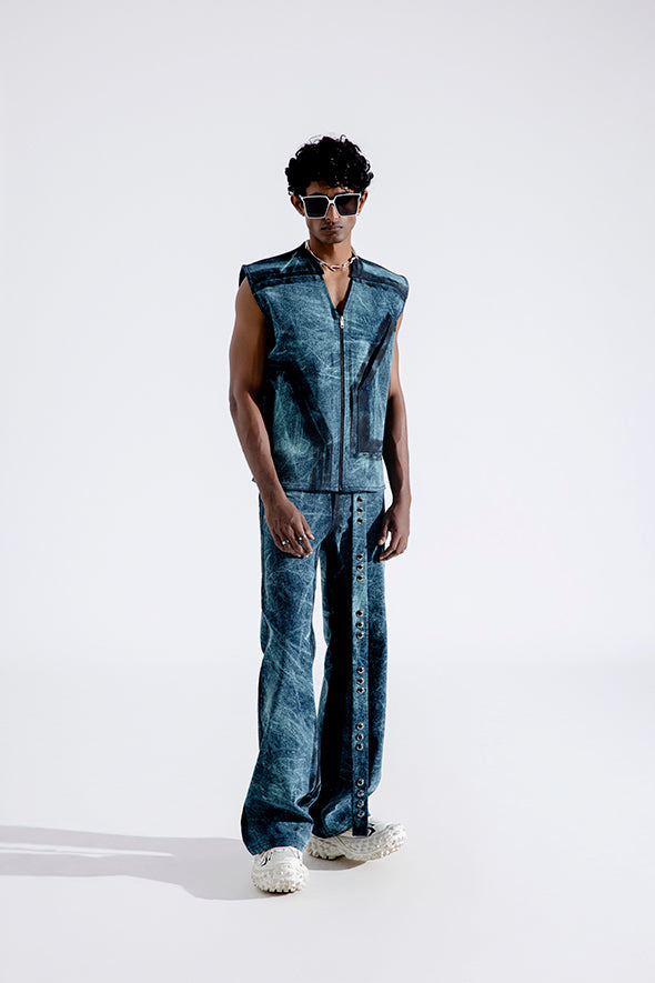 Ice Grunge Zipper Vest