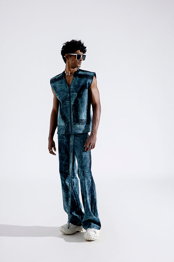 Ice Grunge Zipper Vest