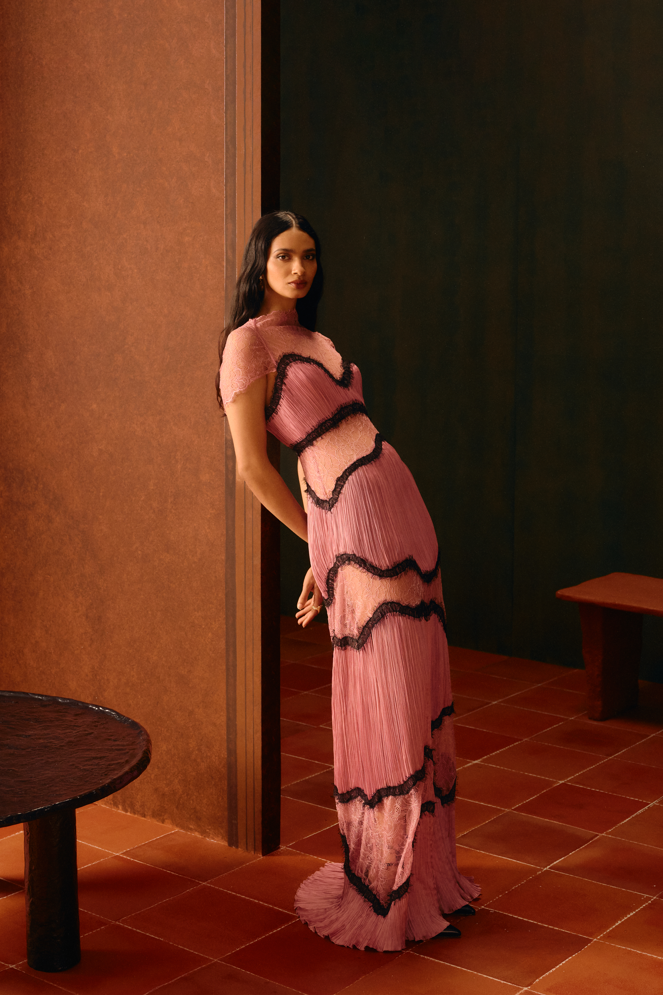 Maple Spice Jumpsuit, close-up of neckline and bodice