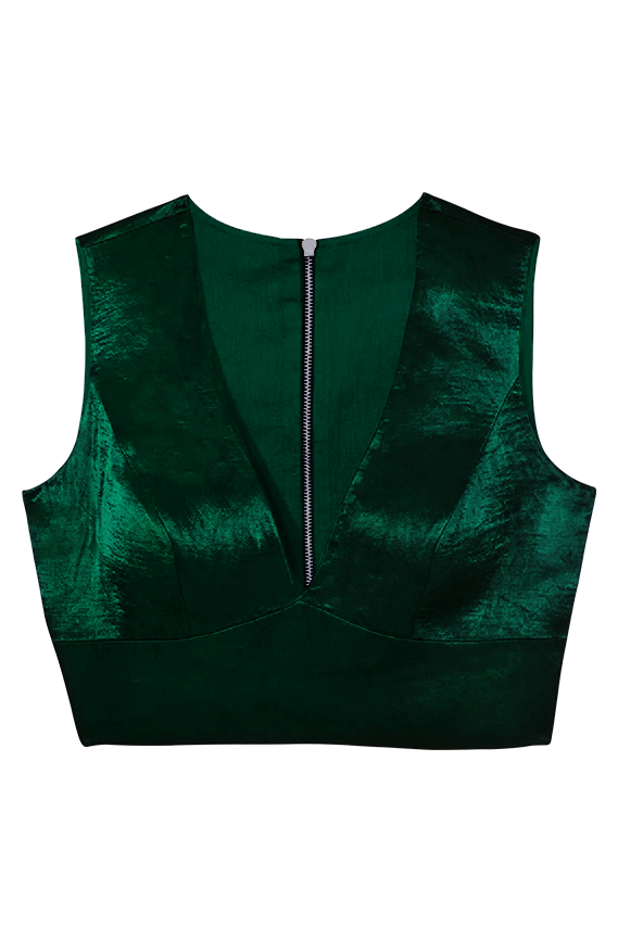 Canopy Clouds - Zipper Back Blouse
