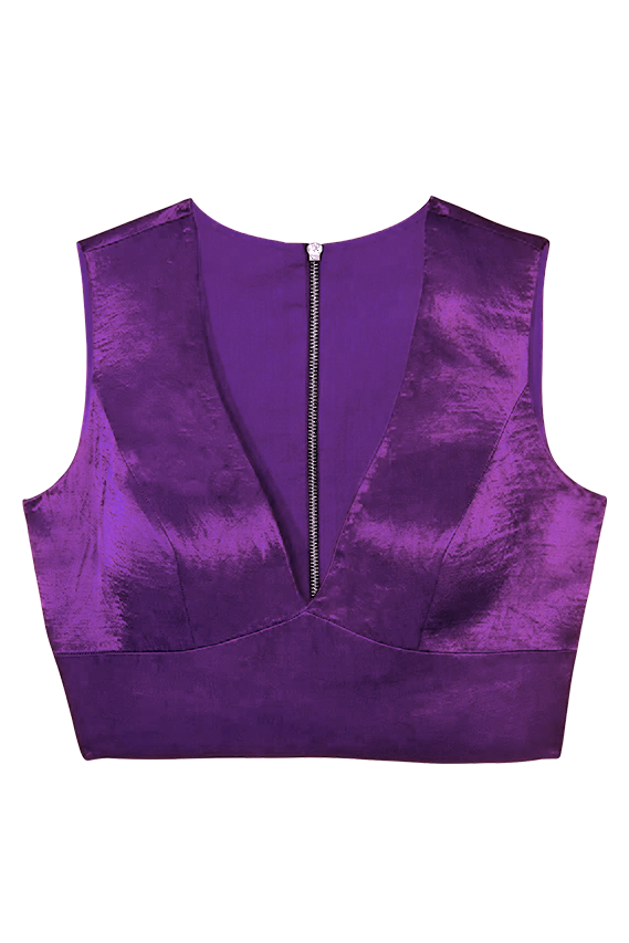 Canopy Clouds - Zipper Back Blouse