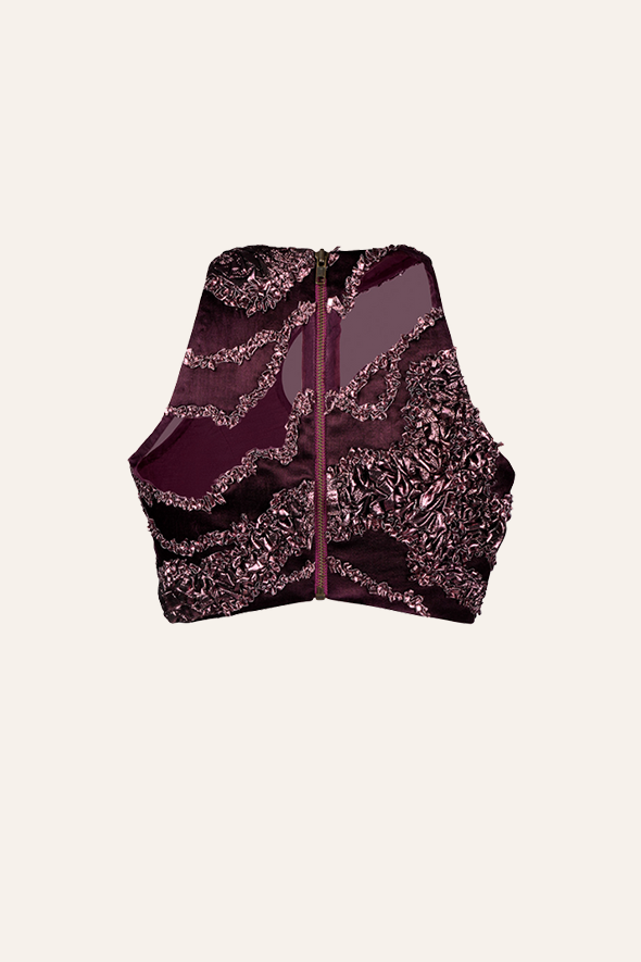 Cosmic Bloom Crop Top