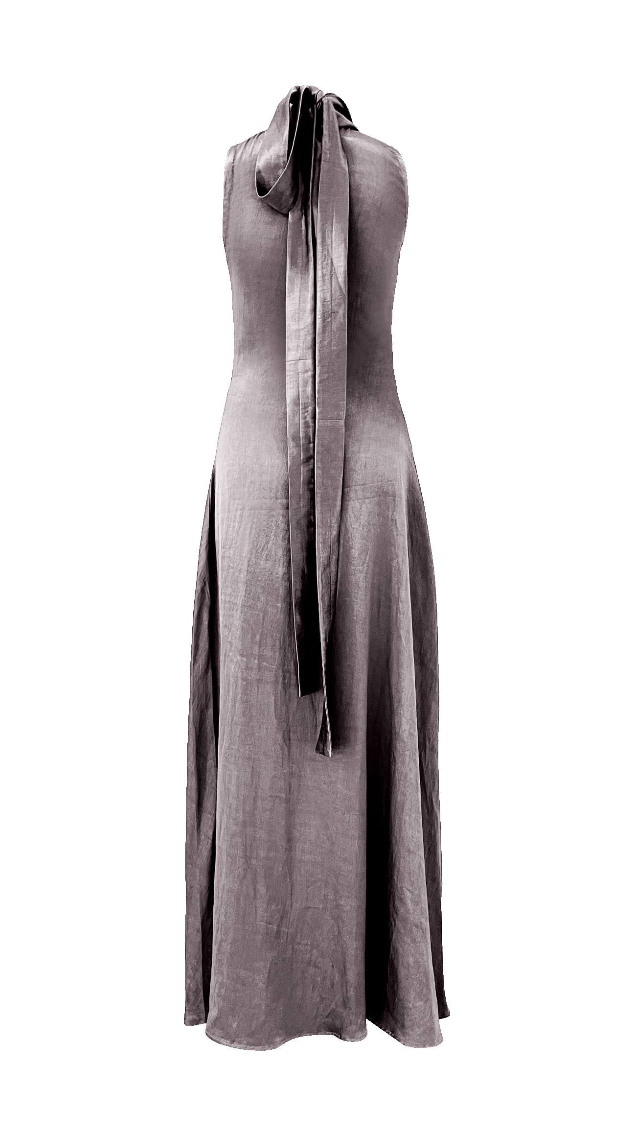 Stellar silver cowl dress