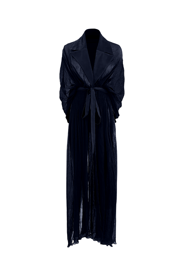 Noir Silk chiffon overlay