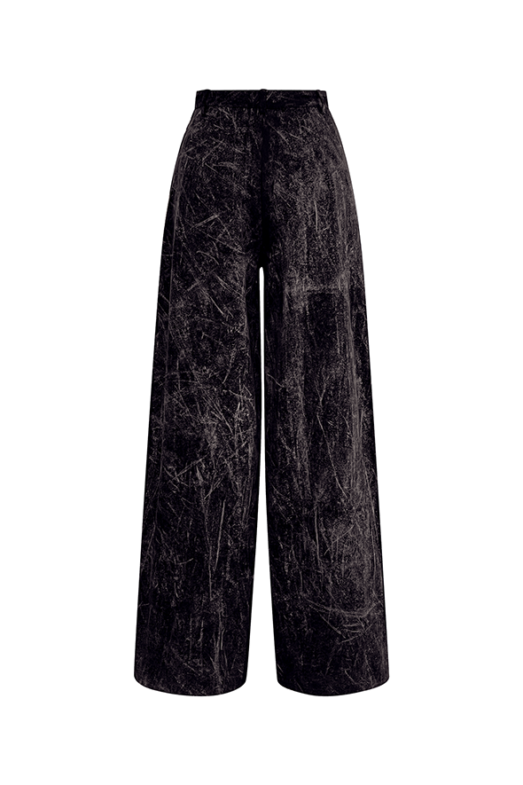 Steel grunge denim pant