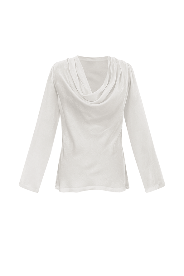 Cream cowl top