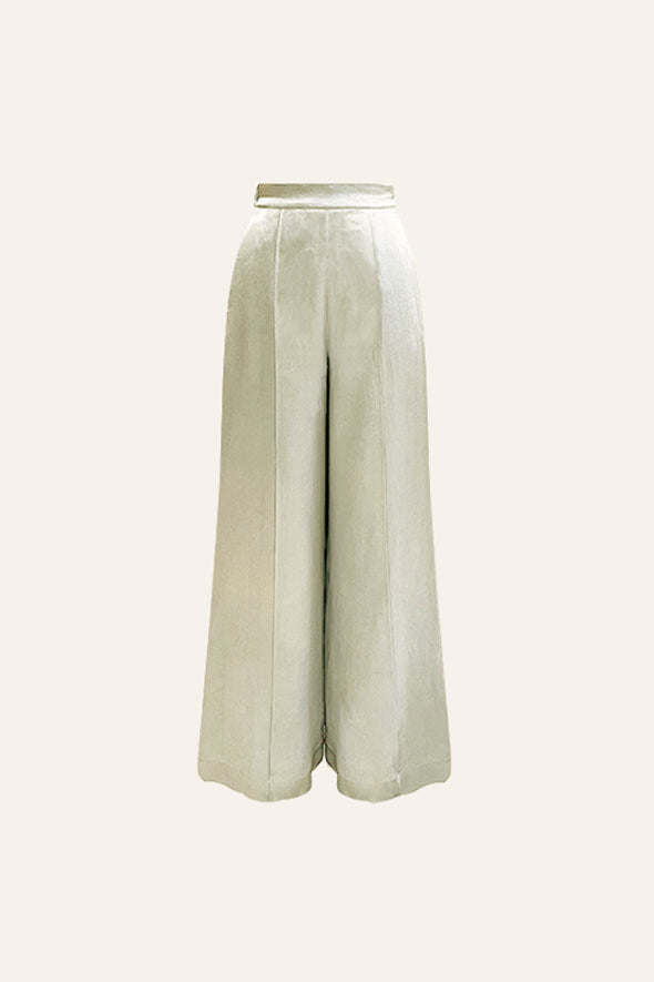 Molly Pintuck Pants in Ivory