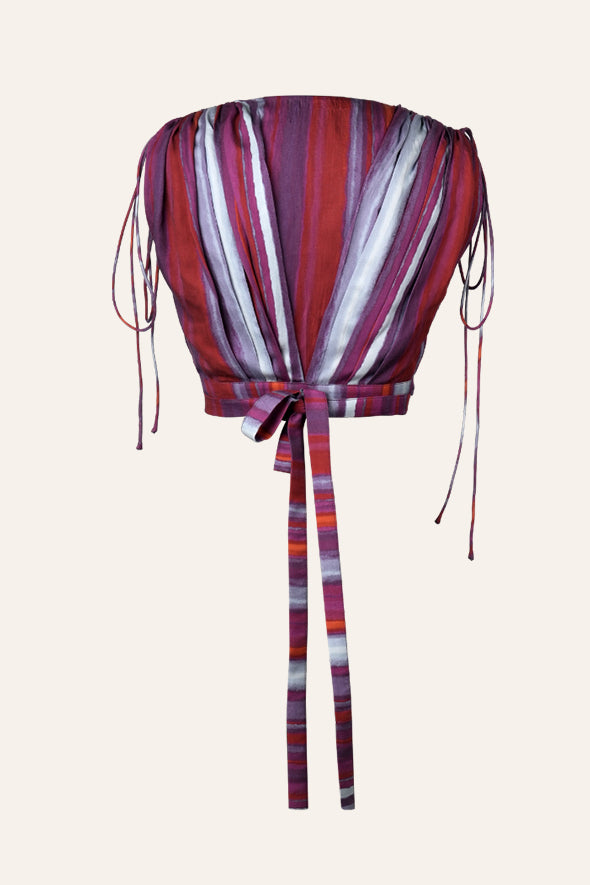 Ruby Serenade Wrap Top