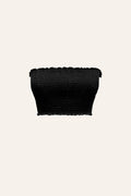 Mashru Black Elastic Tube Top, fitted, versatile from Aroka.