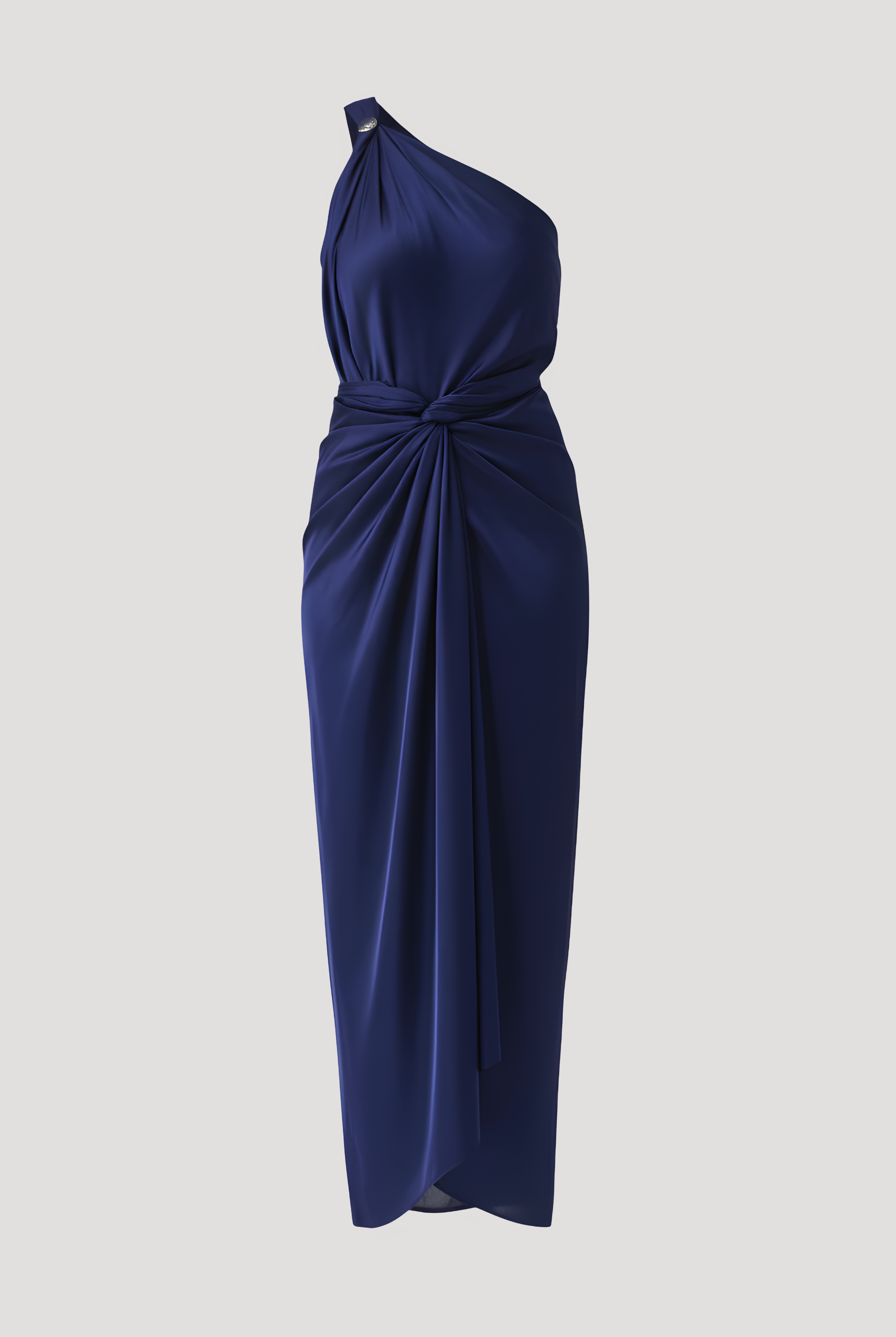 Deep Water Drape sarong dress in Navy