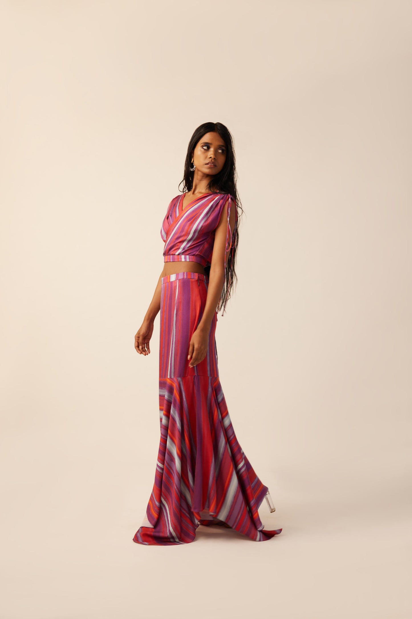 Ruby Serenade Wrap Top