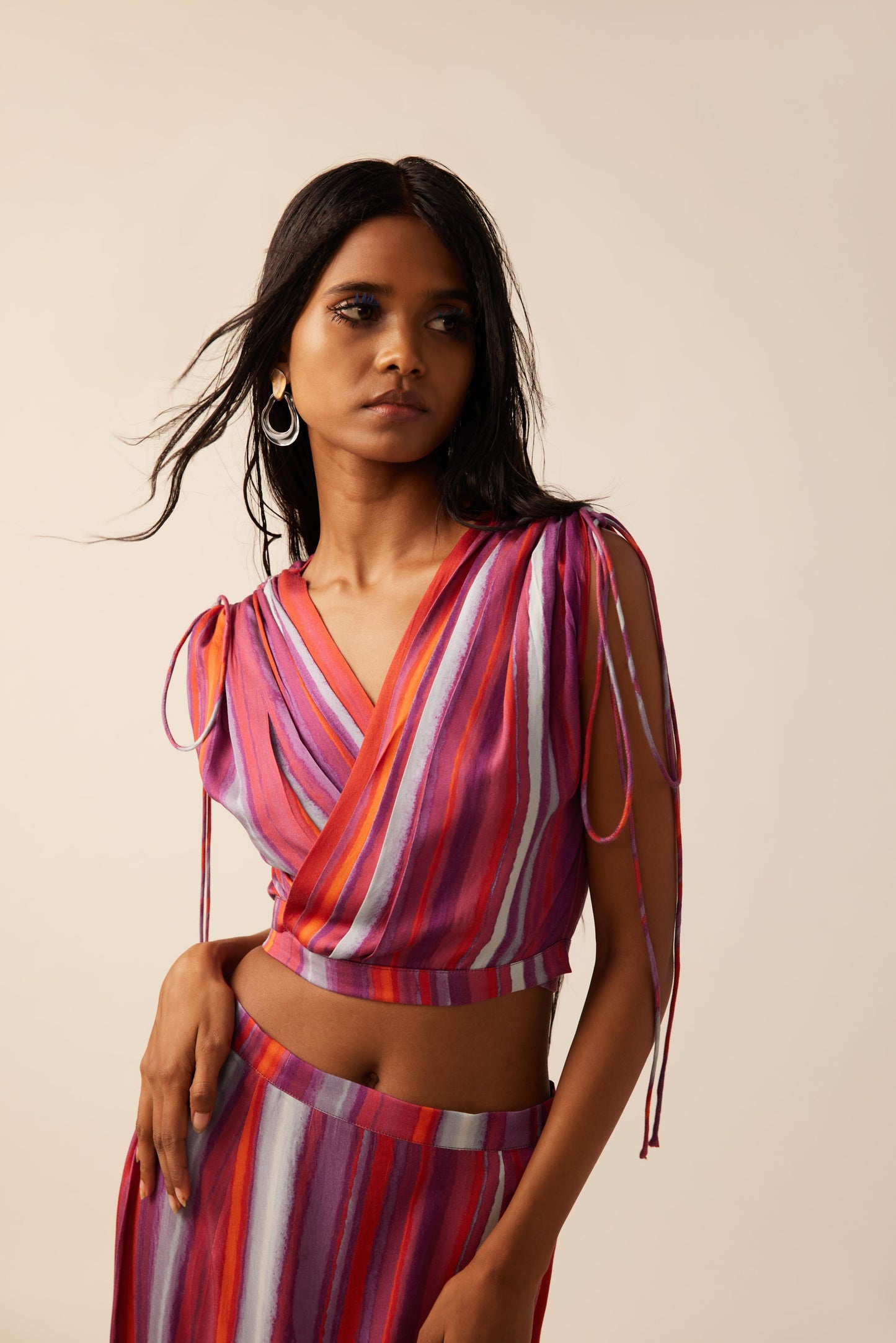 Ruby Serenade Wrap Top