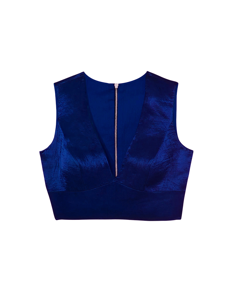 Canopy Clouds - Zipper Back Blouse