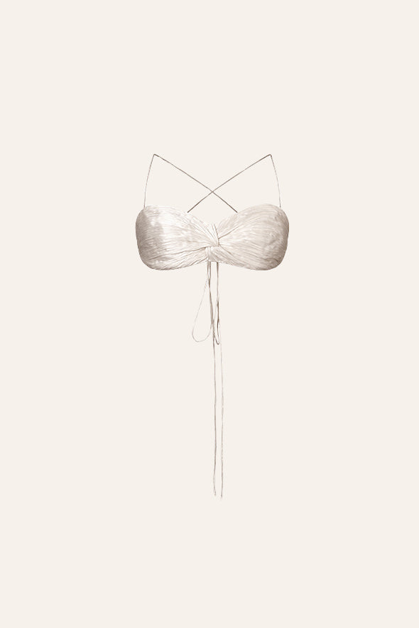 Dove Ruched Crop Top