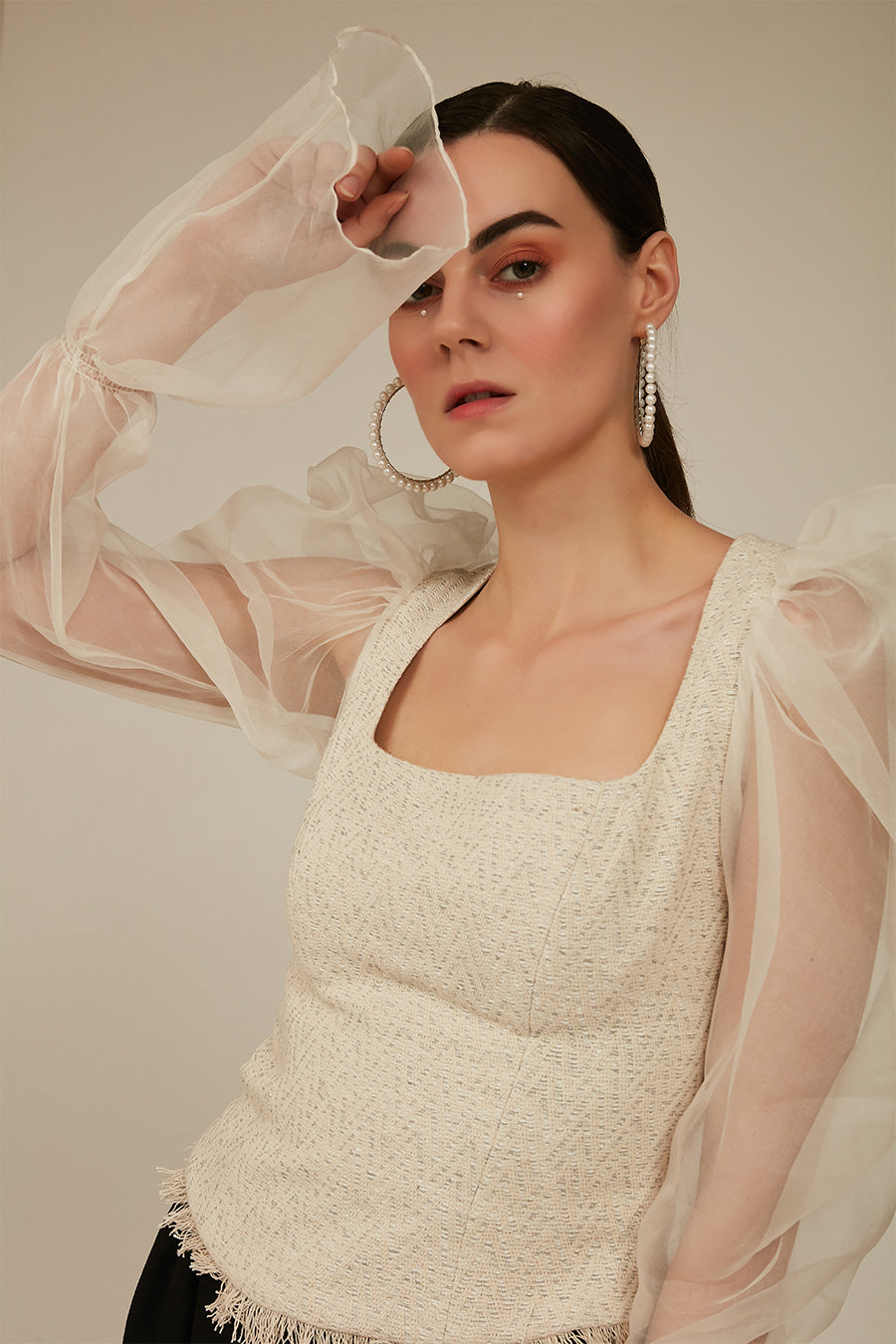 effervescent tweed top