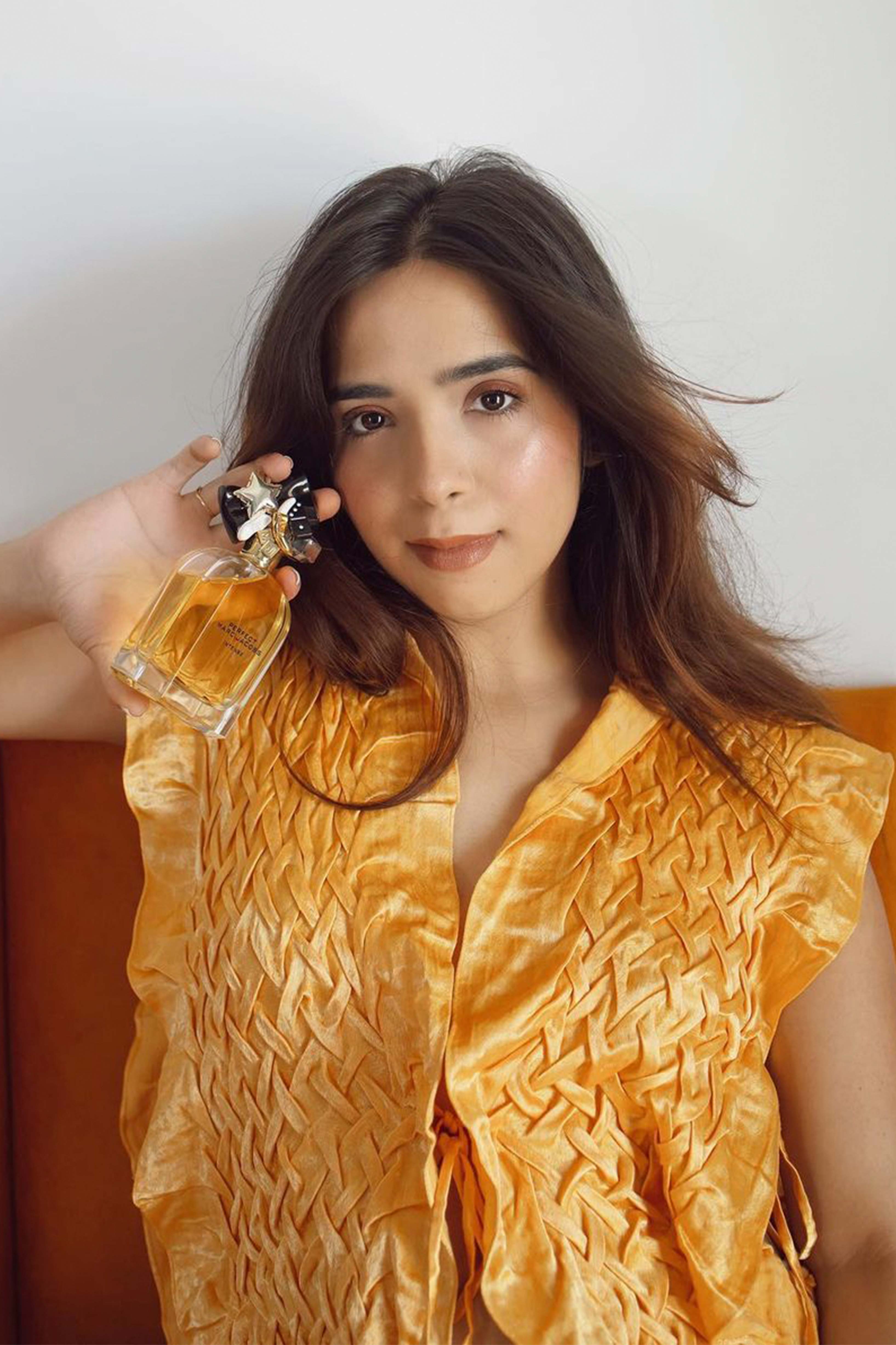 Mashru Honey Yellow Top, contemporary blouse from Aroka.