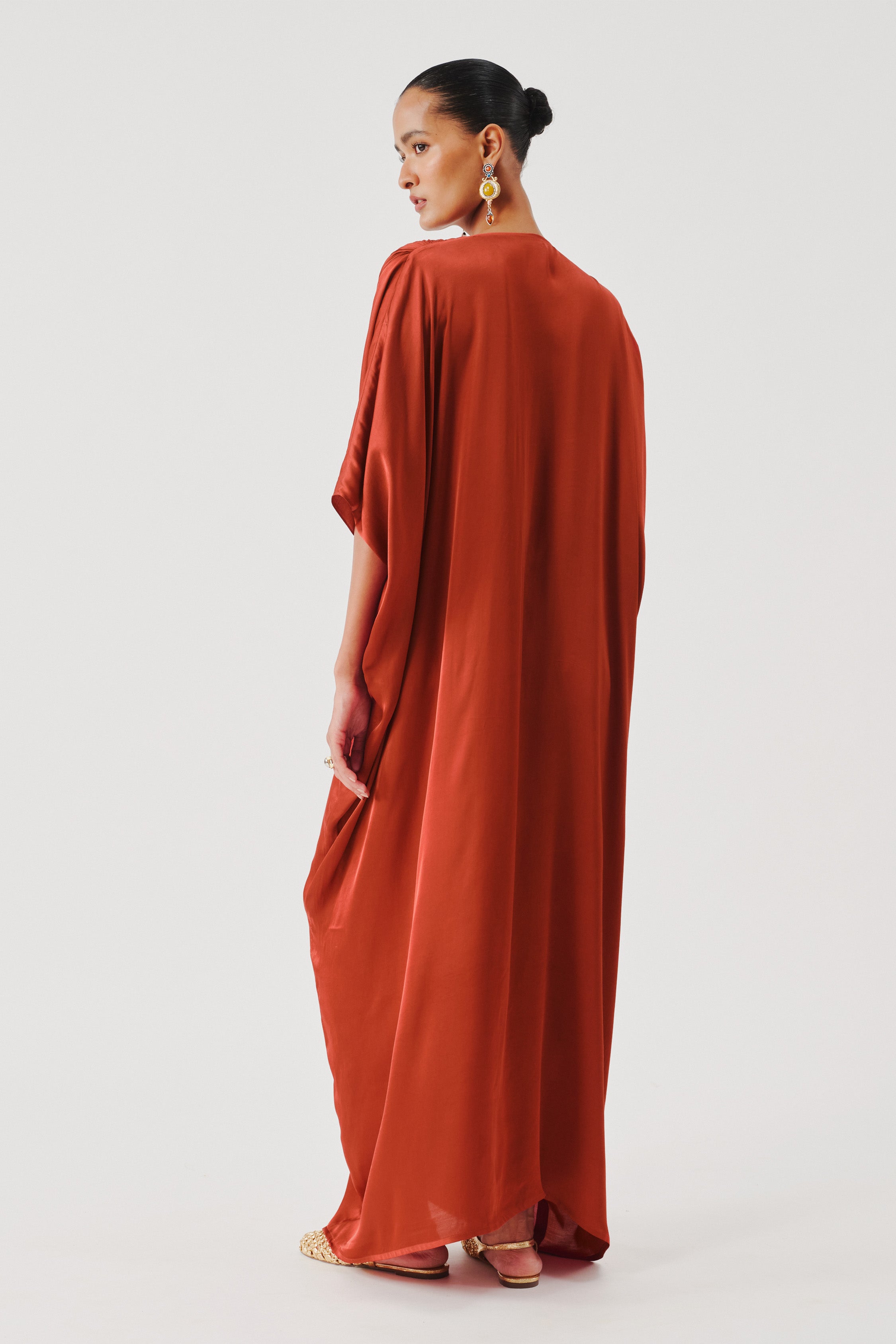 Regal Kaftan in Rust