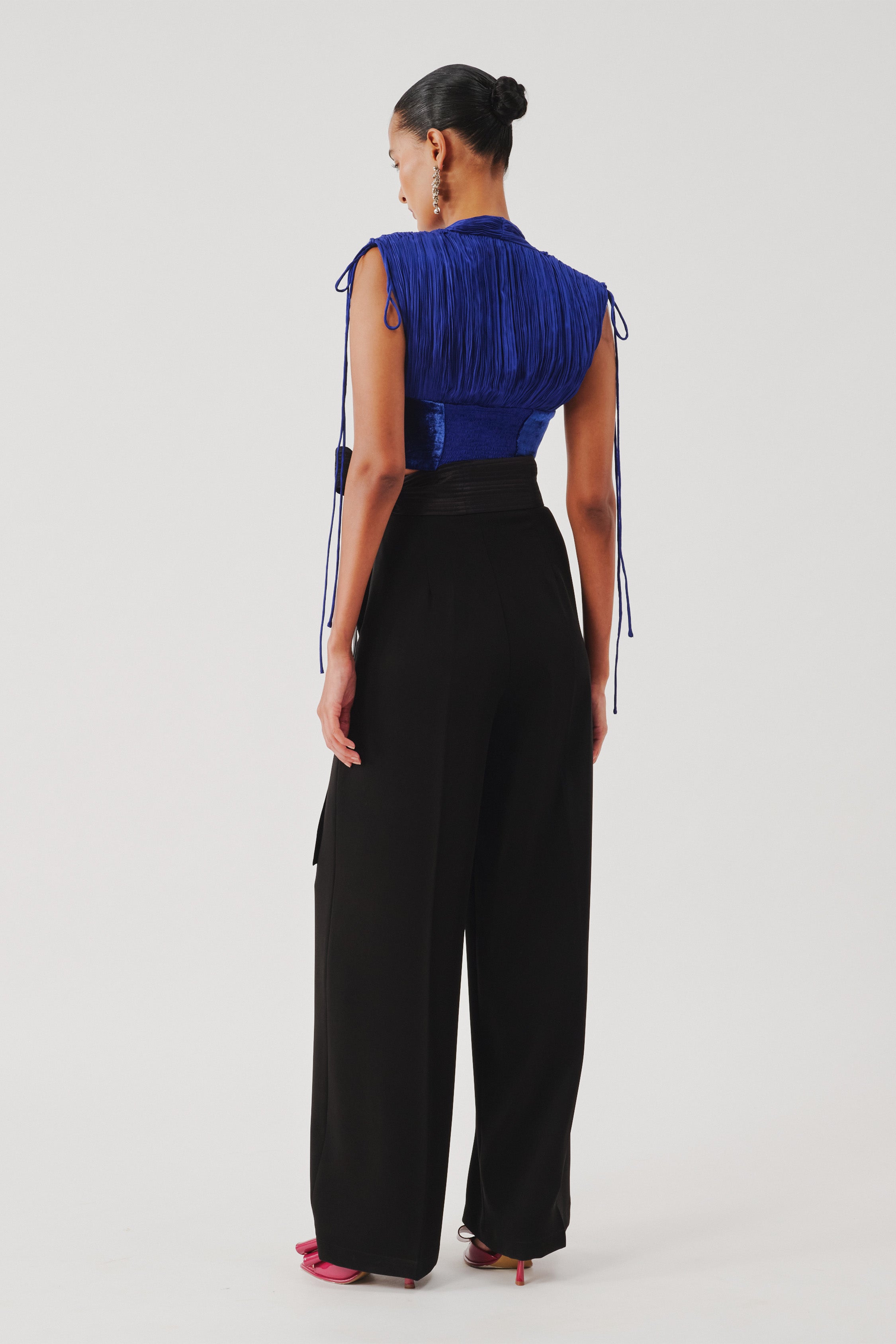 Veronica Corset Top in Blue