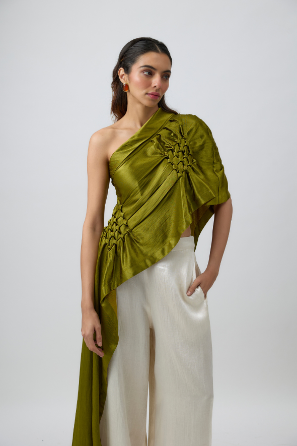 Pisa Top in Olive Green