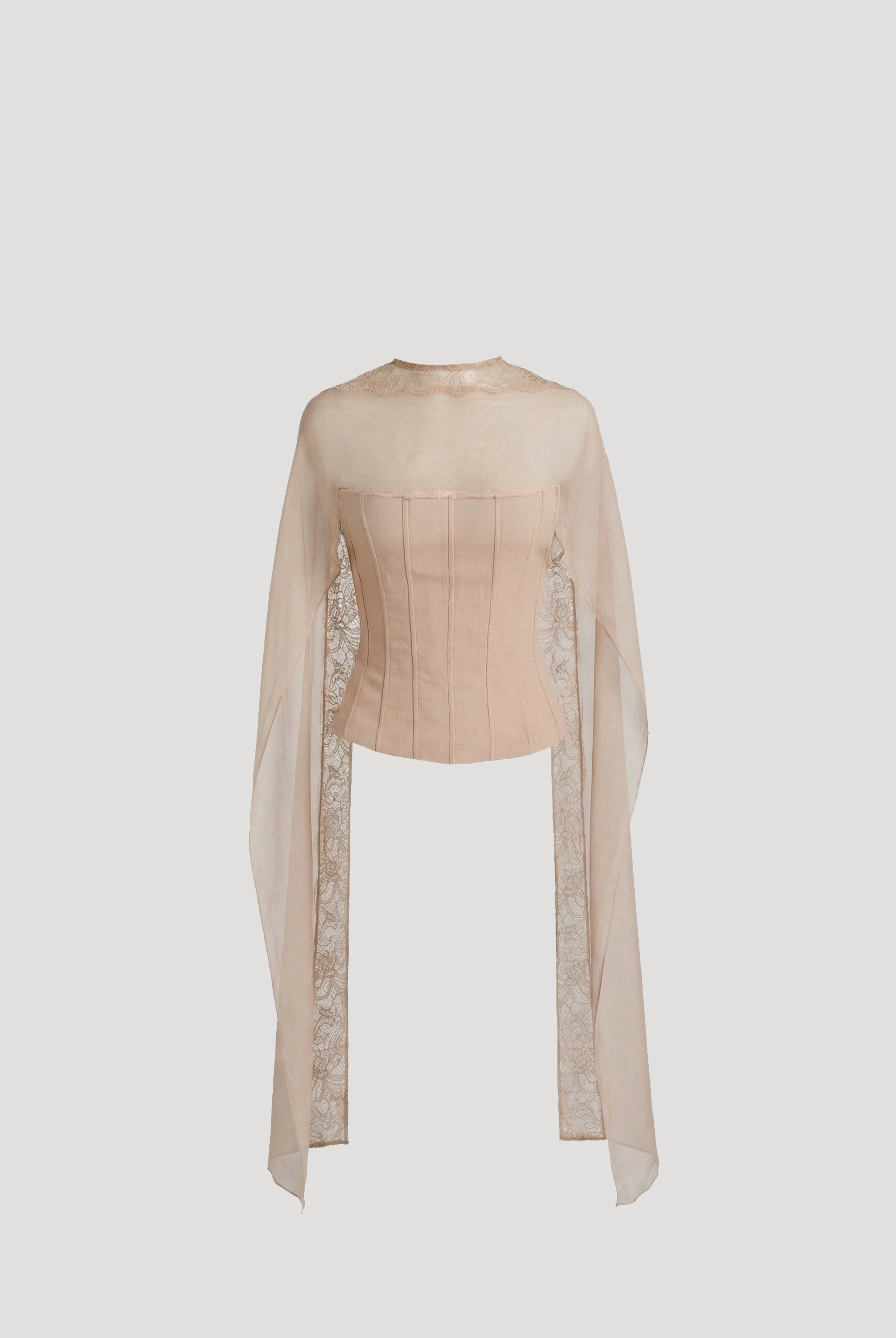 Soft Veil Corset Top