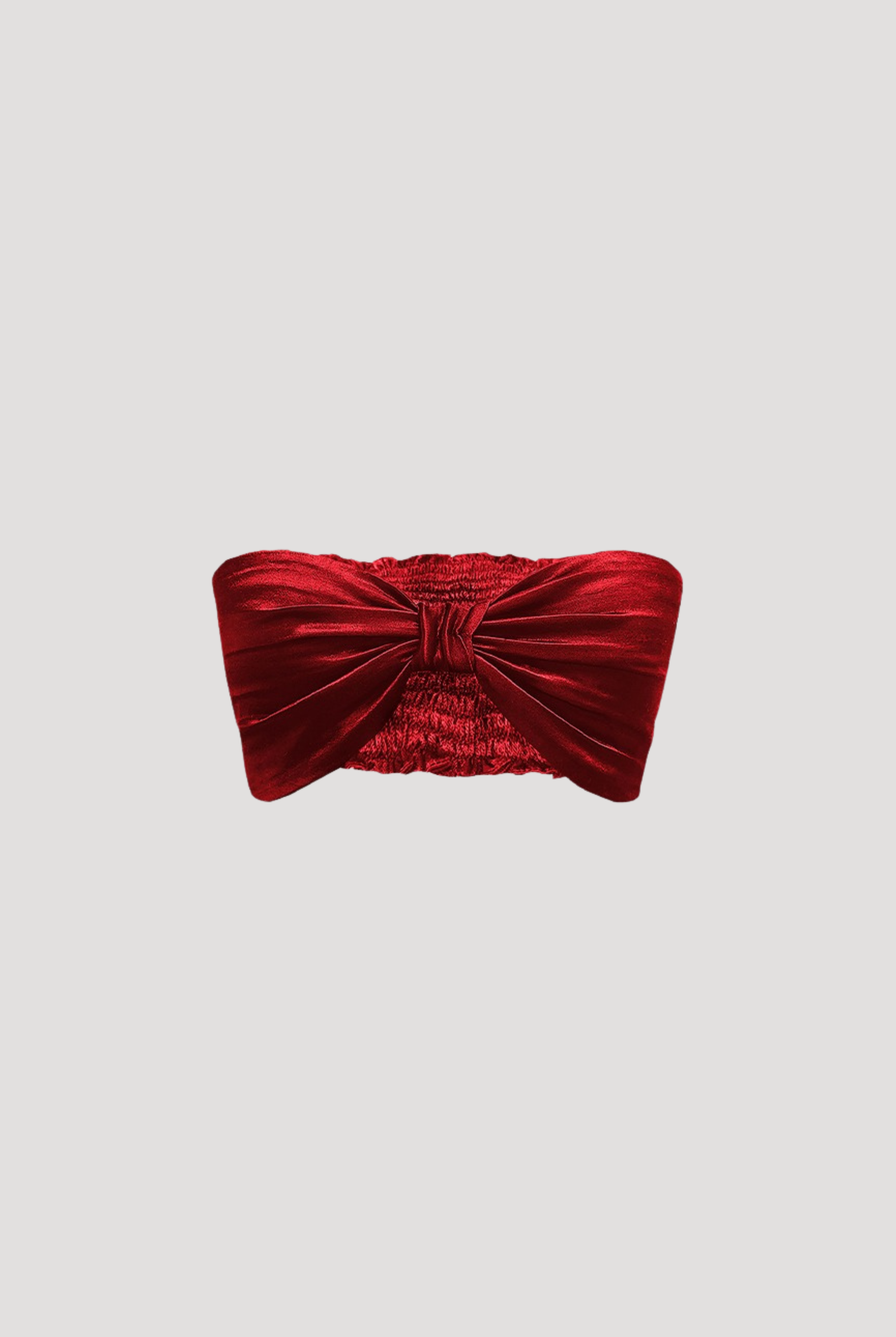 Mystery Bandeau Top in Red