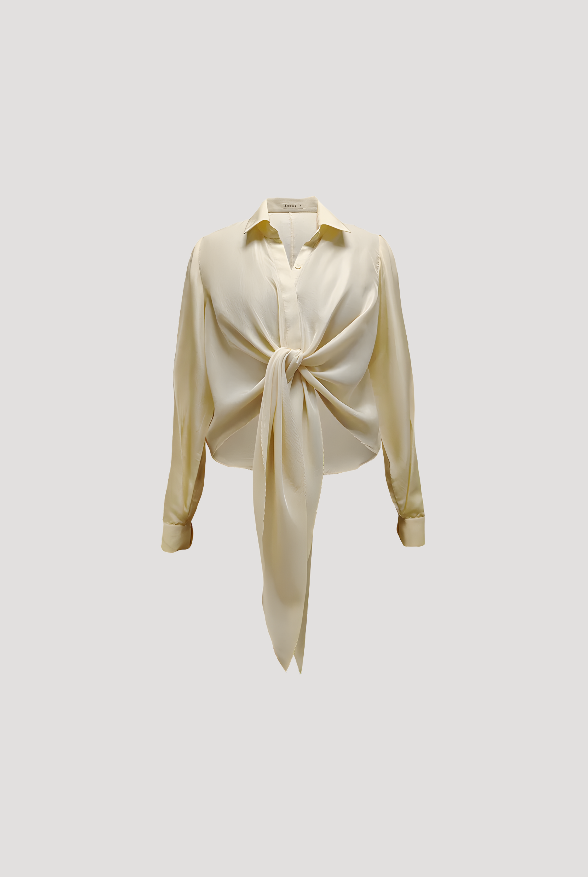 Monotony Shirt with Tie-Up in Ivory