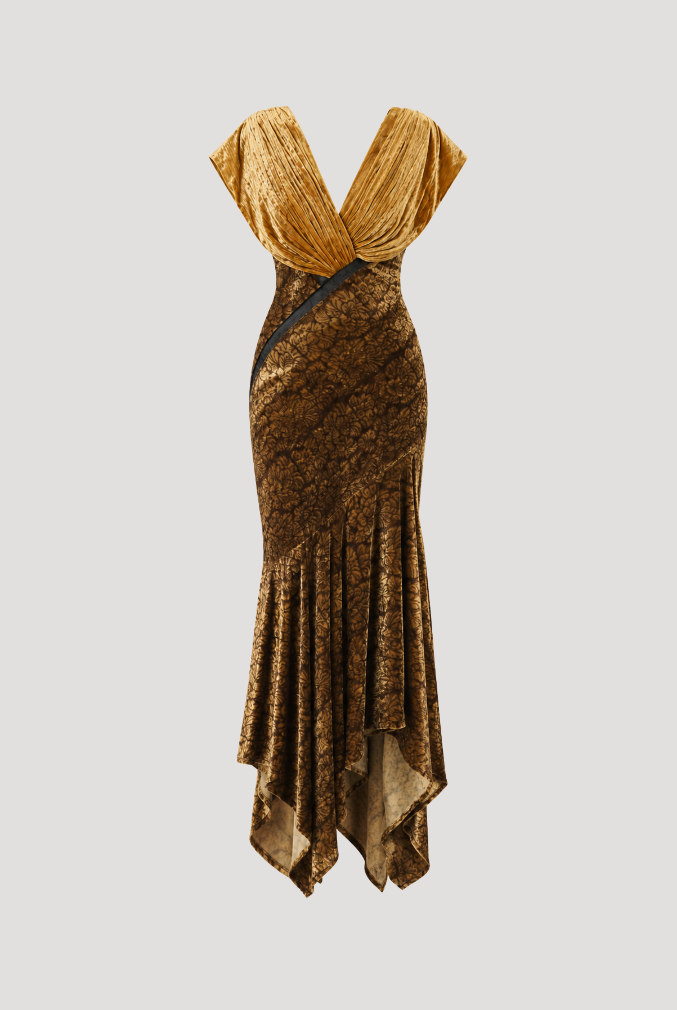 Zarina Velvet Ajrakh Gown